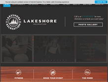 Tablet Screenshot of lakeshorerecreation.com